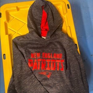 NFL Youth Heather Gray Hoodie with Red Accent